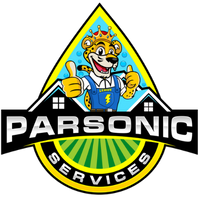 The logo for Parsonic Services featuring their cheetah mascot Leeroy.